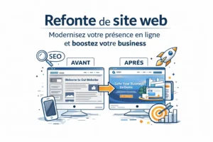 Refonte de site web illustration du titre