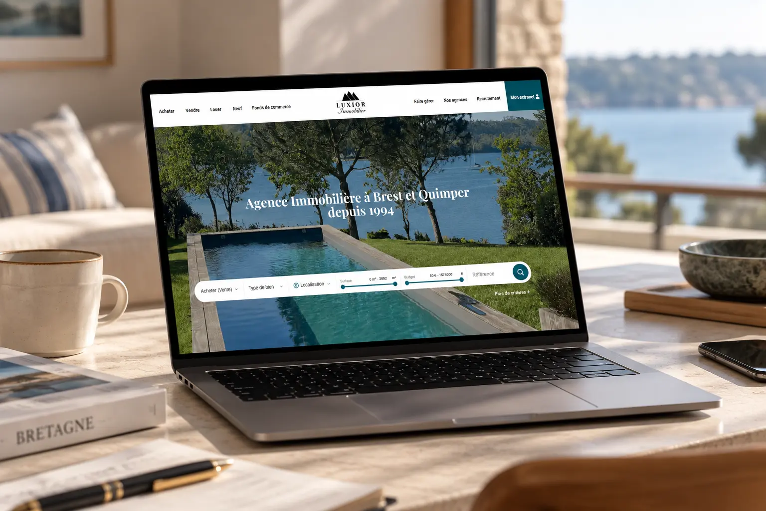 Refonte du site internet de Luxior Immobilier